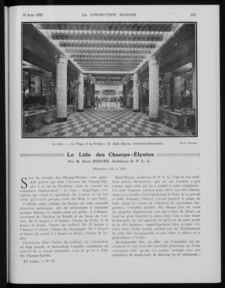 La Construction moderne, no. 37, 1927-1928