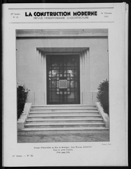 La Construction Moderne, n°21, 1931-1932