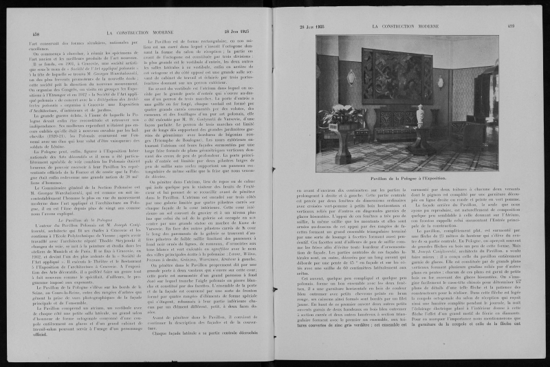 La Construction moderne, no. 39, 1924-1925