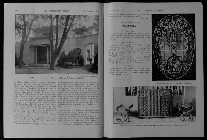 La Construction moderne, no. 9, 1925-1926