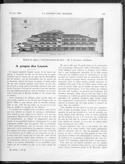 La Construction moderne, no. 46, 1923-1924