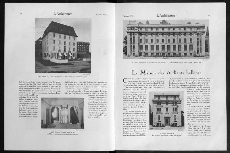 L'Architecture, no. 7, 1933