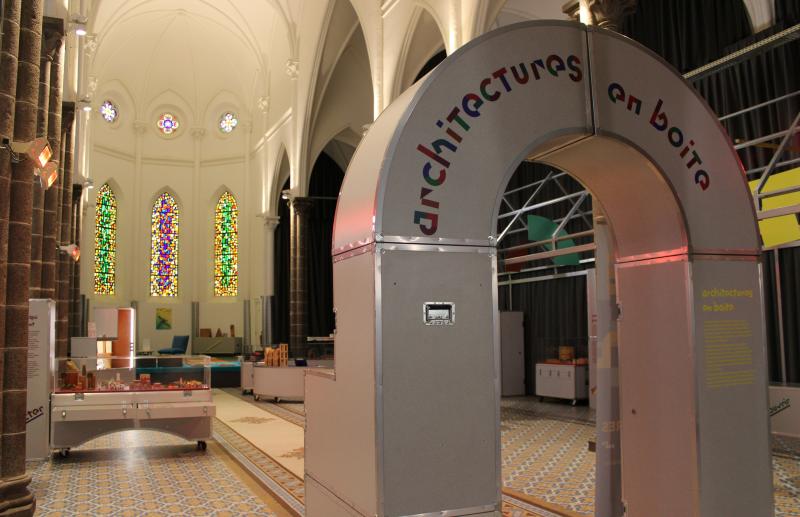 "Architectures en boite" présentée à la Griffe à Saint-Brieuc © Cité de l'architecture et du patrimoine