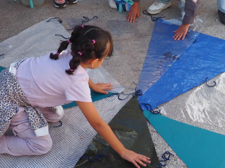 De toihamoi, montage de la cabane