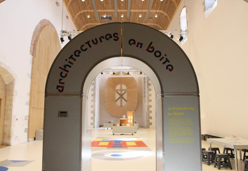 "Architectures en boite" présentée au CIAP Les Récollets à Ciboure © Cité de l'architecture et du patrimoine