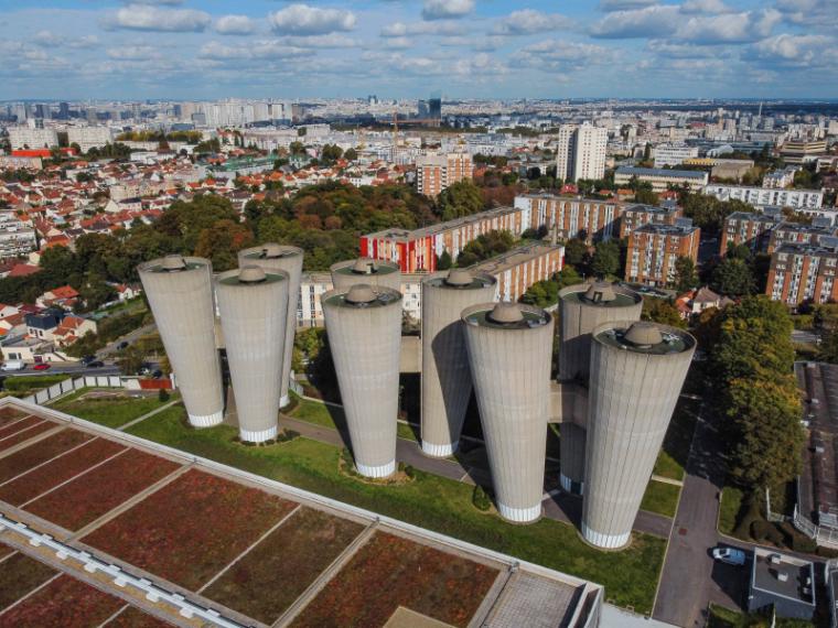 vue aerienne batiments Les Flutes