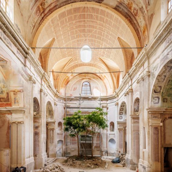 vue interieur église Saint André à Ersa
