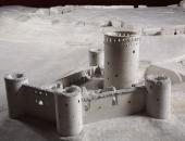 Coucy-le-Château, château, la forteresse. Maquette de site (détail), Camille Garnier, 1936-1937