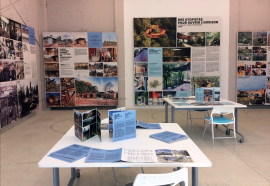 Vue de l'exposition Réenchanter le monde, IVe Biennale d'architecture, Caen, 2016