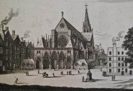 Paroisse royale de Saint-Germain l’Auxerrois à Paris. Estampe, vers 1645.